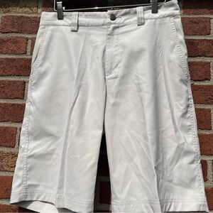 Adidas Mens Climalite Golf Shorts Flat Front Beige Size 30